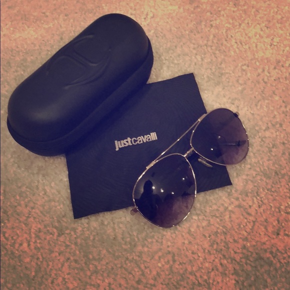Just Cavalli Accessories - Cavalli silver aviator sunglasses